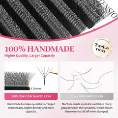 XIUSUZAKI : cils volume W 5D 0,07mm 11mm effet fluffy