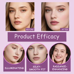 XLJQ Silky texture blends effortlessly for a flawless finish.