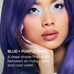 XMONDO Color Blue + Purple Shade Shift – sections de cheveux prêtes au traitement