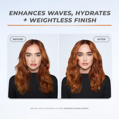 XMONDO Hair Wavetech Hydrating Wave Cream séchage facilité au diffuseur pour vagues durables.