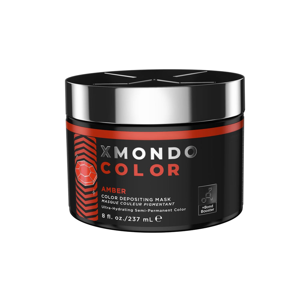 XMONDO Masque Ambre – bouteille prête à l’emploi pour colorer et hydrater les cheveux.