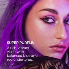 XMONDO Super Purple – Masque colorant hydratant déposant le pigment sur la cuticle.