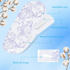 Masque XPCARE en coton non tissé, chaleur agréable et douceur pour les yeux.