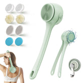 Brosse Xquyk pour le dos avec poignée longue, facilite les soins corporels en profondeur.