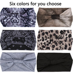 Bandeau XTREND boho noir imprimé 3, fixation large et confort quotidien.