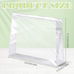 Pochette transparente Xuniea à fermeture éclair pour voyage et rangement sûr.