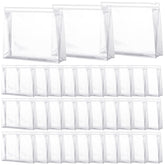 Pochettes maquillage transparent Xuniea, 50 pièces, visibilité rapide des articles de toilette.