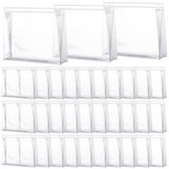 Pochettes maquillage transparent Xuniea, 50 pièces, visibilité rapide des articles de toilette.