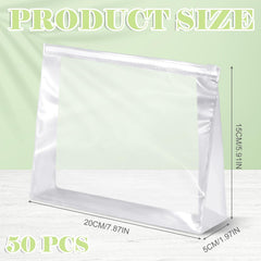 Pochette transparente Xuniea, étanche et compacte, idéale pour les bagages et le rangement quotidien.