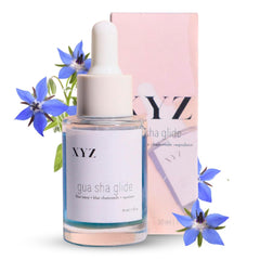 XYZ Skin Gua Sha Glide bouteille huile visage hydratation douce adaptée à tous types de peau