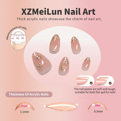 Ongles XZMeiLun materiaux acryliques doux pour peau