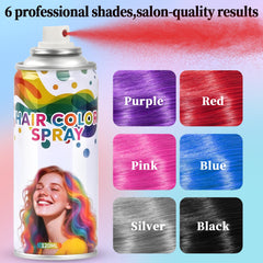 Yabacado spray temporaire rose idéal pour cosplay et fêtes