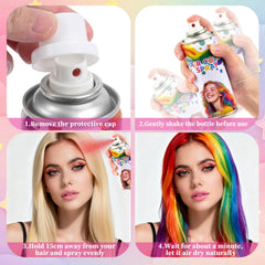 Yabacado Spray Cheveux Rose — parfait pour le cosplay et les looks fantasy.