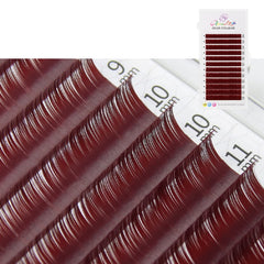 YABINA cils colorés D Curl Café Cannelle pour un look chaleureux.