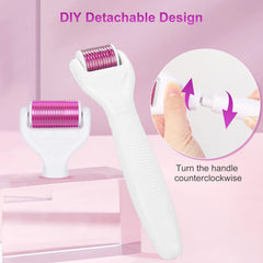 YaFex Derma Roller aiguilles 0,25 mm pour le visage, douceur et précision.