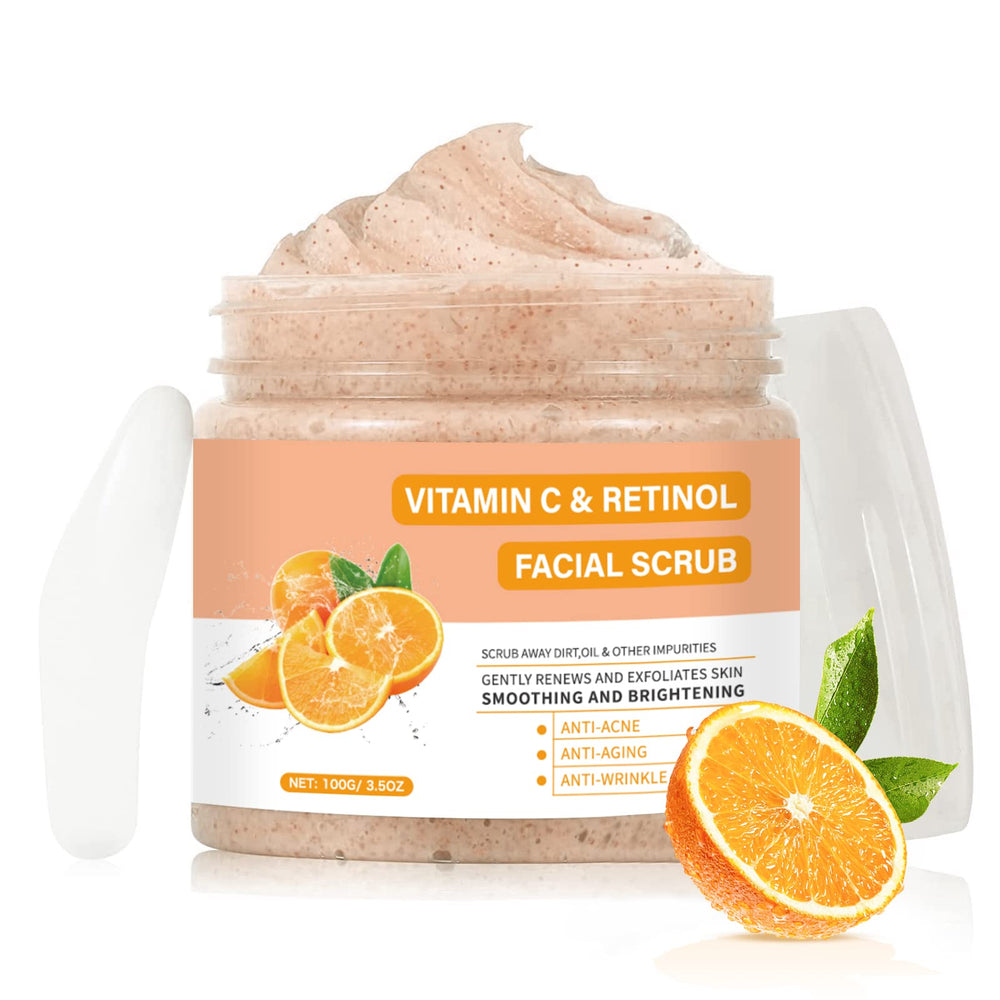Gommage visage YAFUSIPE vitamine C et retinol, peau plus lumineuse