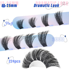 Yaiseiko paquet de 224 pièces pour créer des looks variés à domicile.