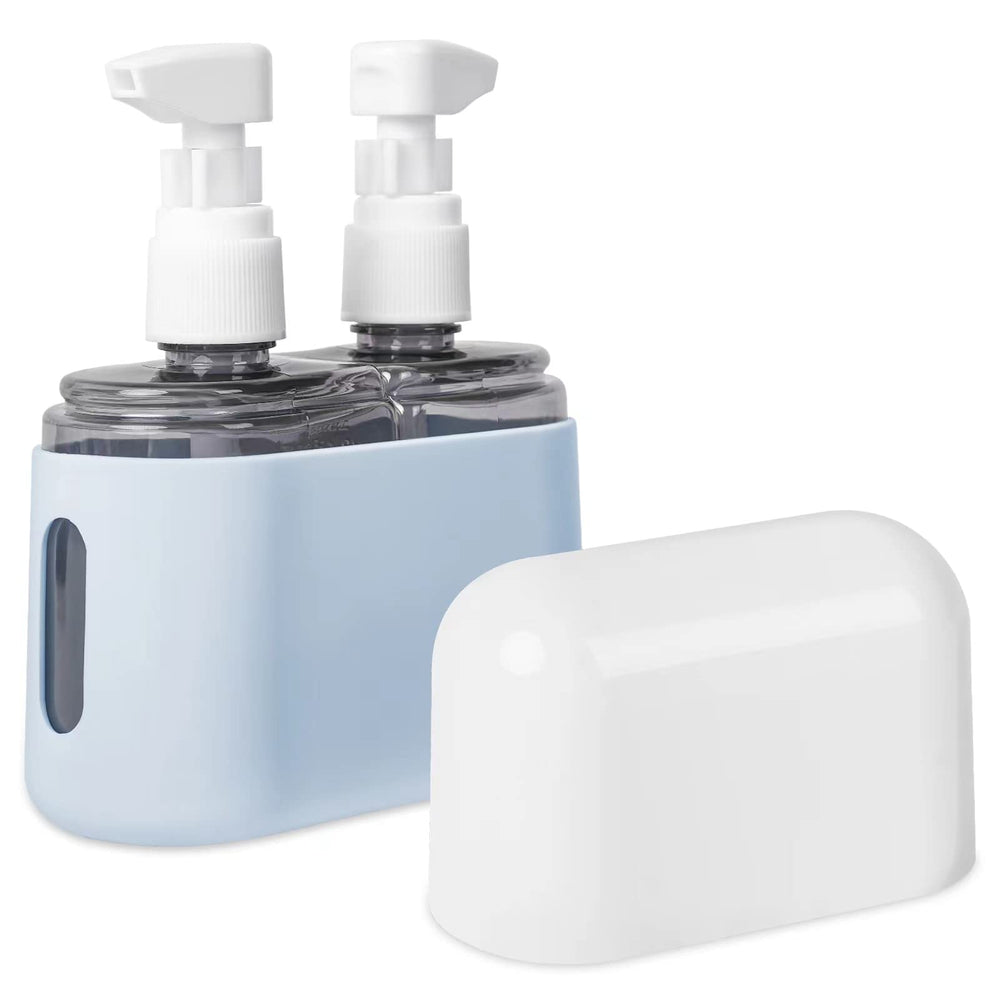 Bouteilles Yamadura voyage 2 en 1, compactes et pratiques pour vos lotions.