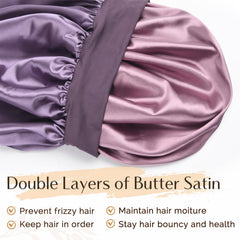 Bonnet Yanibest satin avec bande elastique assure un maintien doux.