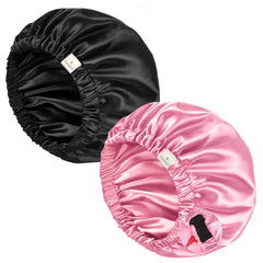 YANIBEST bonnet satin double couche pour dormir; protection et confort nocturnes.