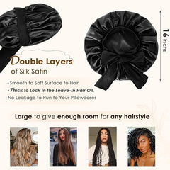 Bonnet YANIBEST double couche, offre une protection renforcée des coiffures nocturnes.