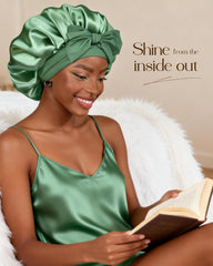 YANIBEST bonnet satin large bande, maintien sûr et style polyvalent.