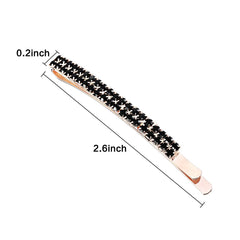 Pinces Yaomiao en métal durable et strass, confortables sur tous les cheveux.