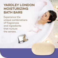 Emballage Yardley London, savon lavande-anglaise, expérience luxueuse et parfum durable.