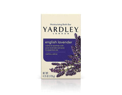 Savon Yardley London lavande-anglaise avec huiles essentielles, hydratant et apaisant.