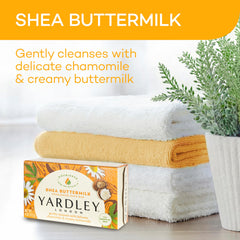 Parfum léger de camomille sur le savon Yardley London, relaxant.