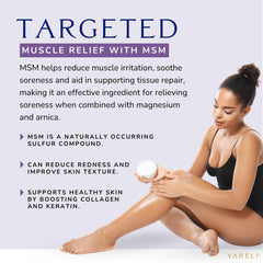 Crème YARELI MSM-relaxation-musculaire, soutien après effort.