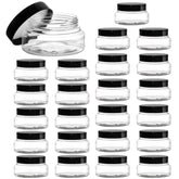 Pot Yarlung 5oz transparent avec ouverture large, idéal pour gommages et crèmes.