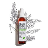 Yarok Feed Your Hold, spray coiffant en bouteille, fixations naturelles et durables.