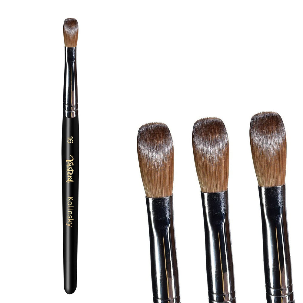 Brosse Yasterd en Kolinsky avec poignée bois noir, excellente précision d'application.