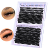 Yawamica cils clusters duveteux 70D+80D, volume intense pour un regard spectaculaire.