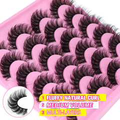 Yawamica cils faux effet œil-chat pour un style glamour discret.