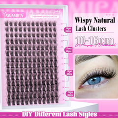 Yawamica clusters cils longueurs 10-16 mm pour un volume modulable.