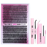Yawamica kit extensions cils 320 pièces pour usage à domicile.