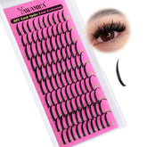 Yawamica extension spiky lash courbe D, effet manga élégant.