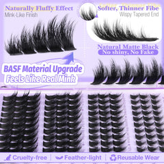 Fibre BASF imitation vison, regard luxueux et sans cruauté.