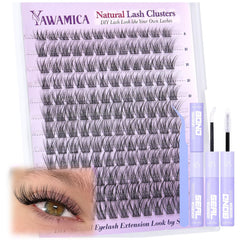 Yawamica kit ensembles-cils 8-14mm pour un effet naturel