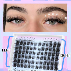 Yawamica Lash Clusters longueurs 7–18 mm pour personnaliser votre regard