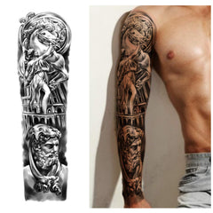 Tatouage Yazhiji pour épaule et bras demi, couvrant efficacement les zones étendues.