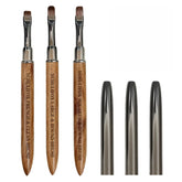 Pinceaux YCHULIFOX ensemble pour des ongles polygel précis à domicile.