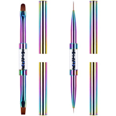 Ensemble Ycyan de brosses UV builder gel pour ongles, outil précis et élégant.