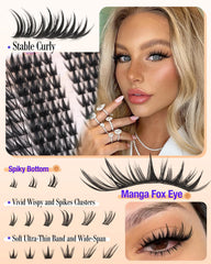 YDAGKH cils manga effet leger: texture legere pour une allure anime moderne
