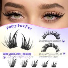 Cils YDAGKH yeux renard pointes pour effet regard renard subtil.