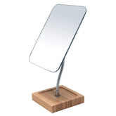 Miroir YEAKE bambou rotatif à 360°, rendement précis pour le maquillage.