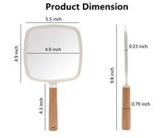 Miroir YEAKE face HD clair, idéal pour précision maquillage.