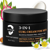 YEALIR crème 3-en-1 pour boucles, définition sans lourdeur.